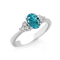 Anello Gazzola Gioielli Donna in Oro Acquamarina AN-2203-8-1-10-A-OV-N6X4-F-VS